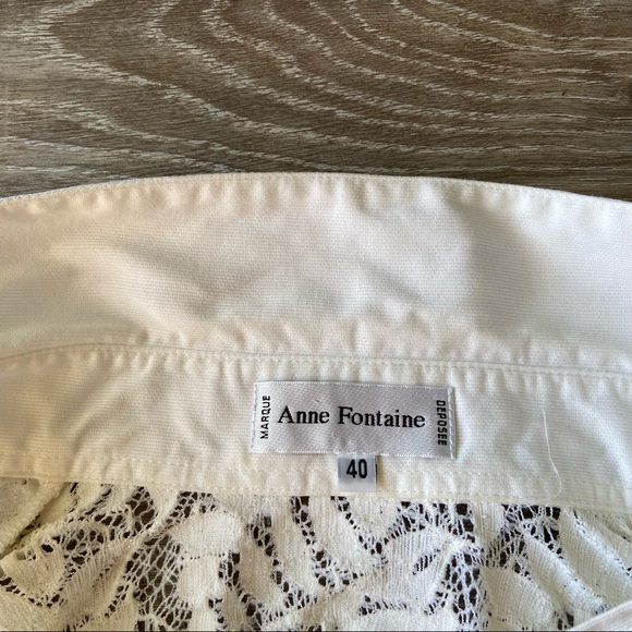 Anne Fontaine 'Calisse' Stretch Lace Blouse - Picture 16 of 16